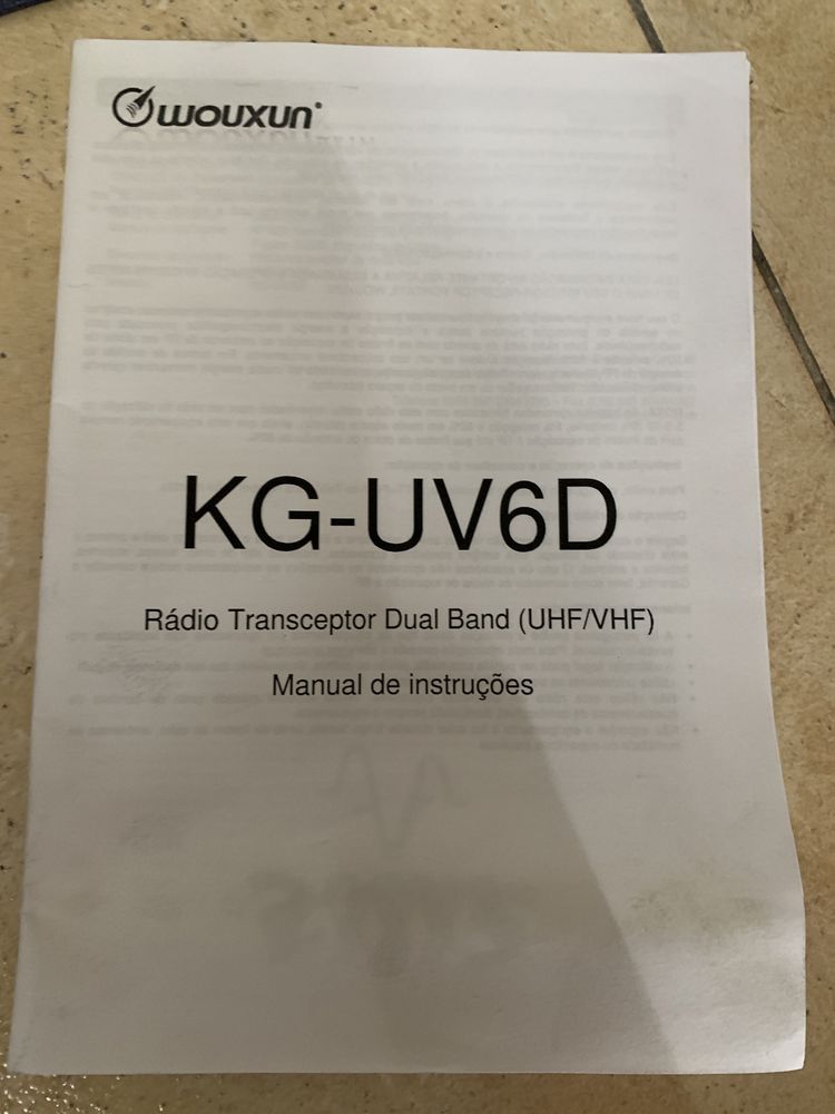 Rádio VHF/UHF Wouxun KG-UV6D