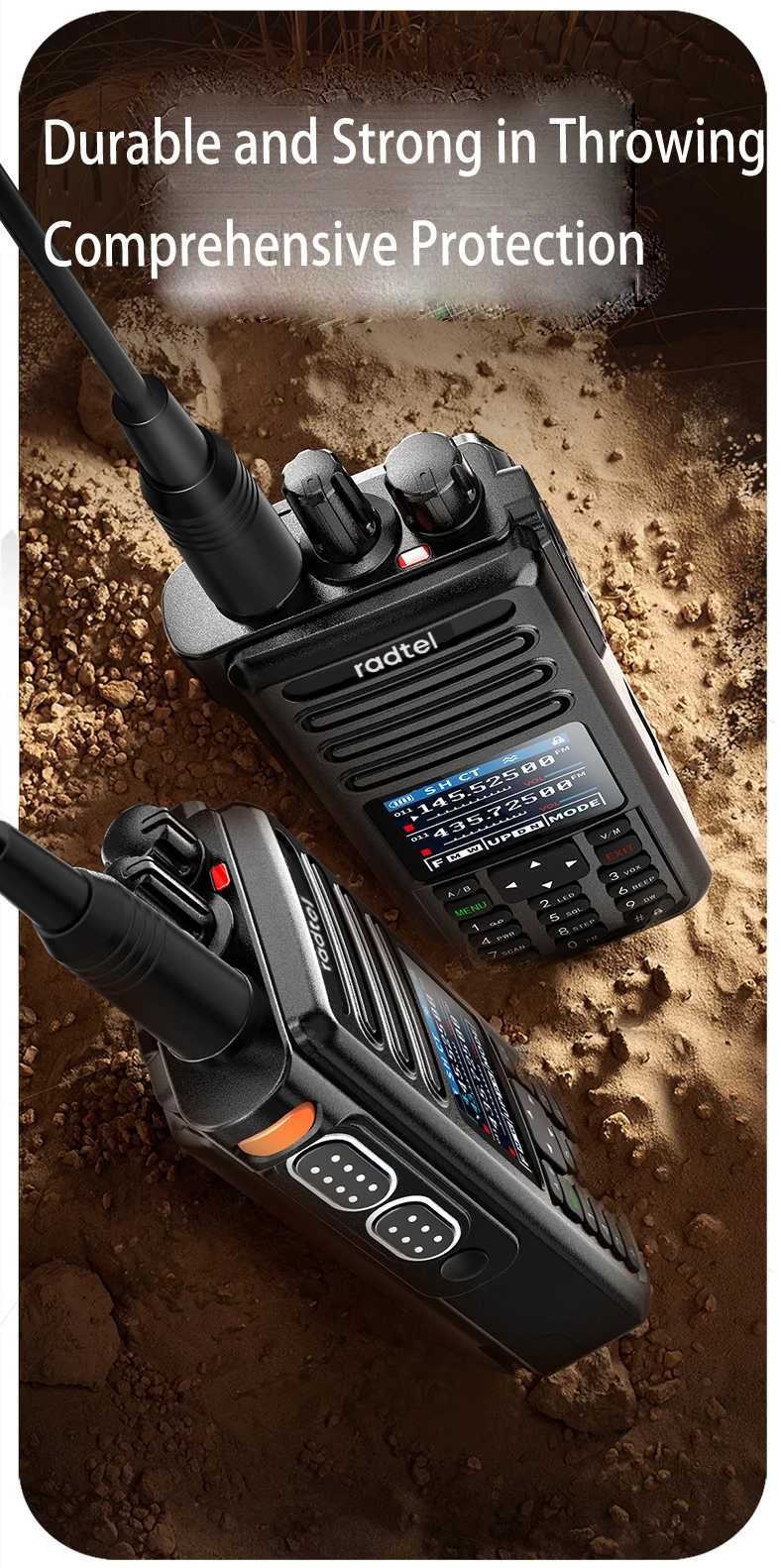 Radtel RT-730 10w Full Band FM AM UHF VHF Satcom Intercom Interphone