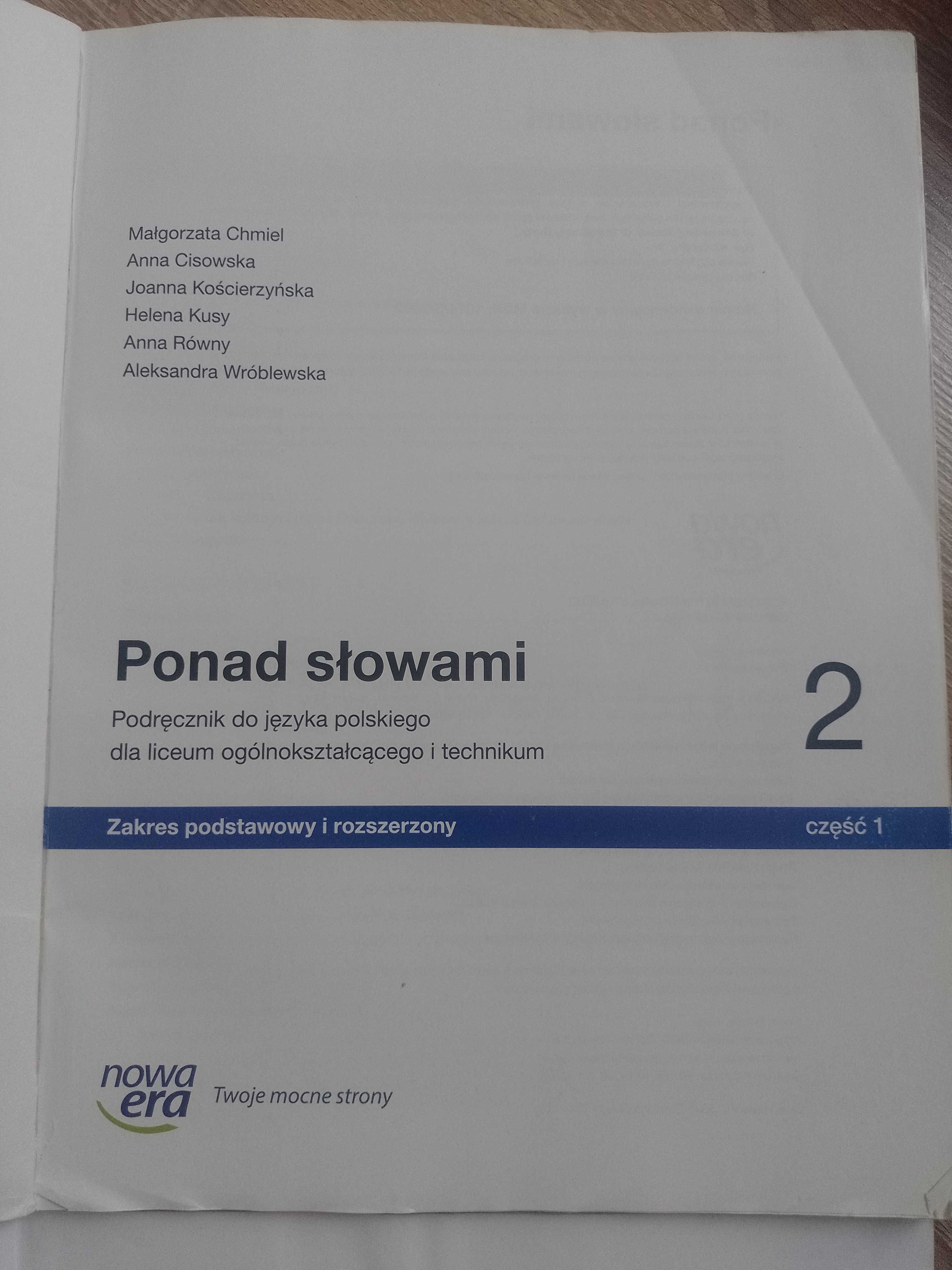 Podręcznik Ponad słowami 2