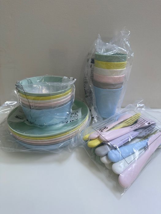 Посуд дитячий посуд для пікніка ікея ikea в наявності kalas