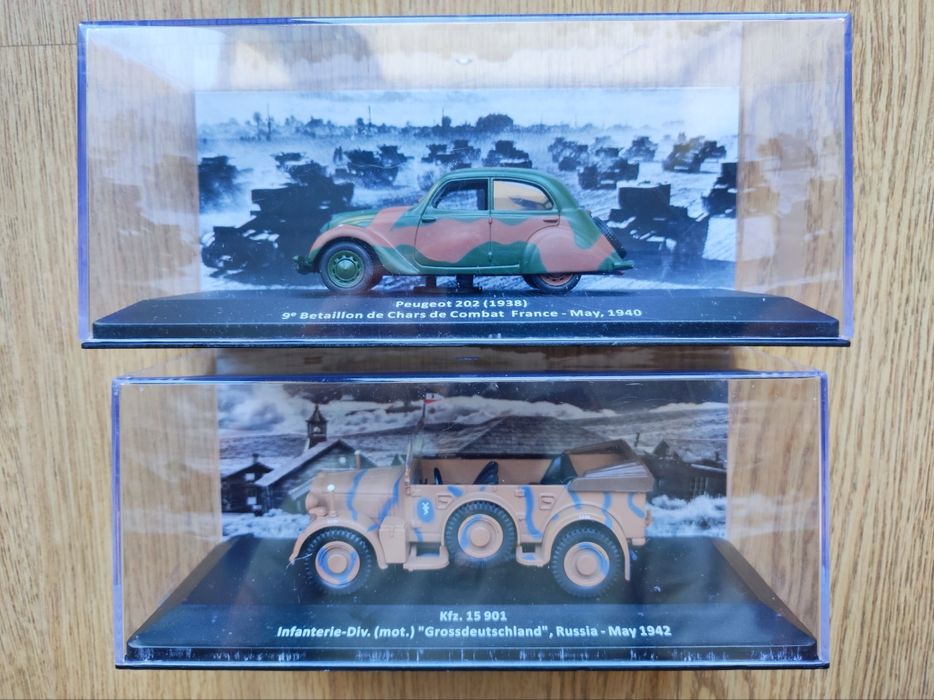 Miniaturas de Veículos Militares, à escala 1:43