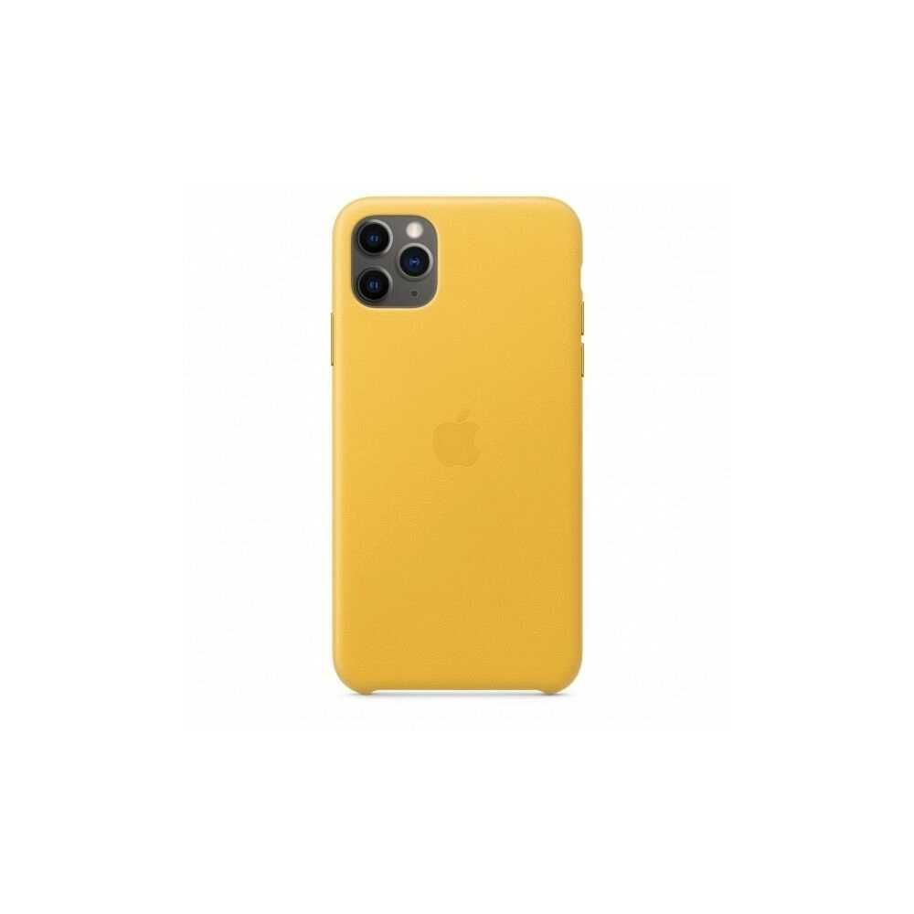Чехол для iPhone 11 Pro Leather Case - Meyer Lemon (MWYA2)