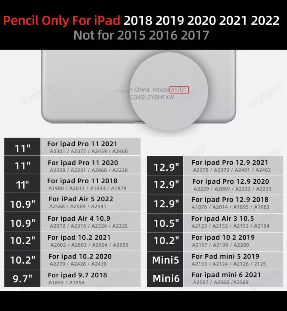  Pencil 2 - iPad / Pro / Air / mini / Max / Plus / Ultra