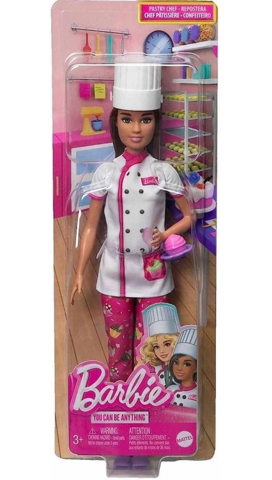 Barbie Kariera Lalka Cukiernik HKT67 blister,116x331 mm