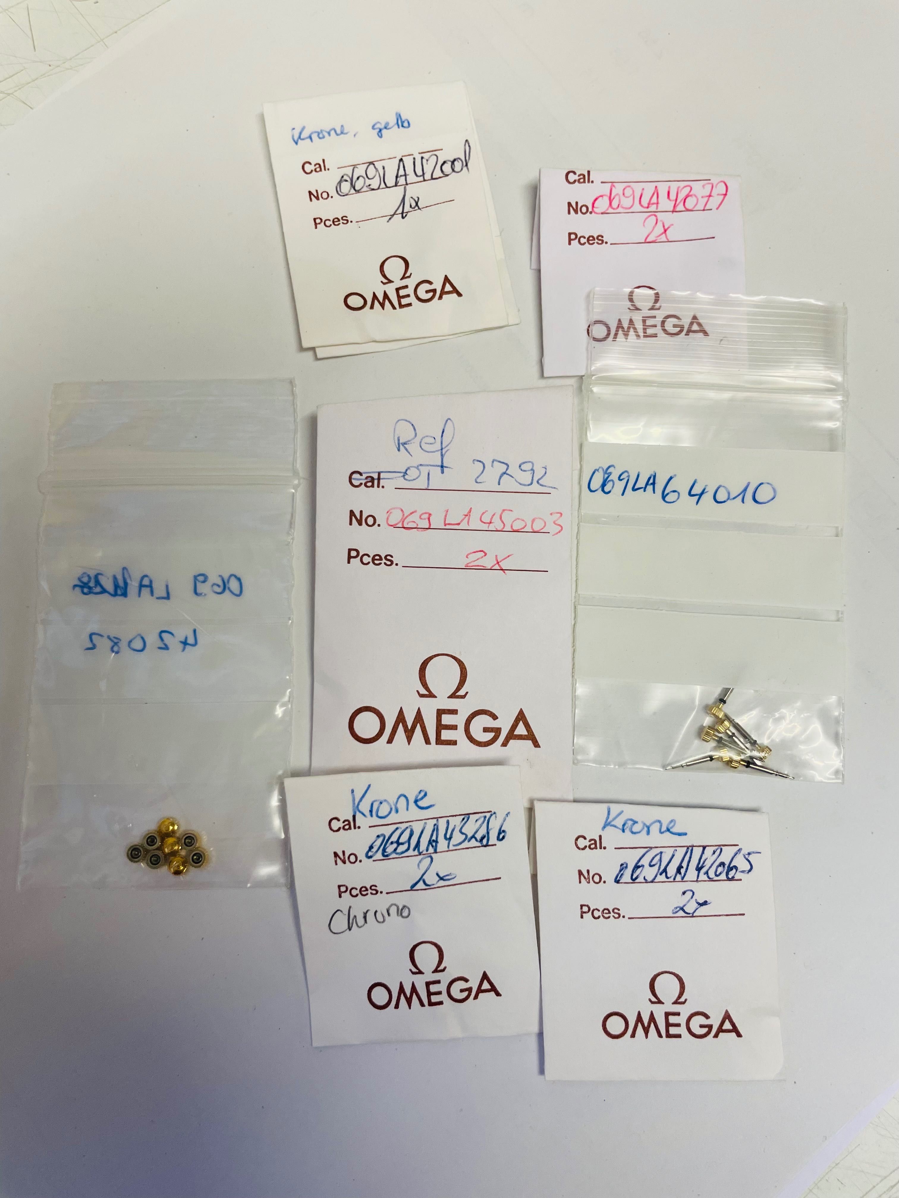 Croas e elos de bracelete Omega
