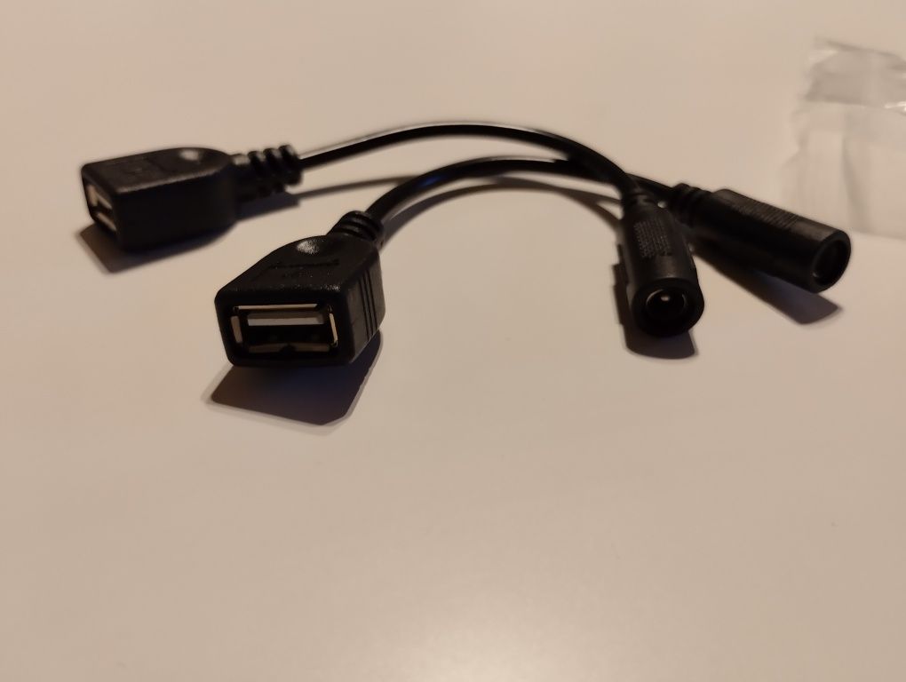 Przejściówka USB typu DC 2 sztuki