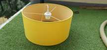 Abajur amarelo 50cm de diametro