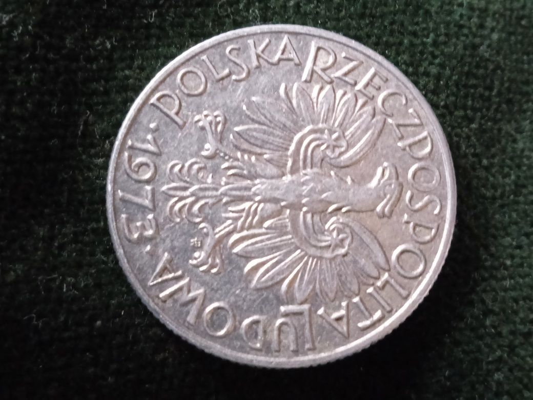 Moneta PRL 5 zł Rybak 1973r