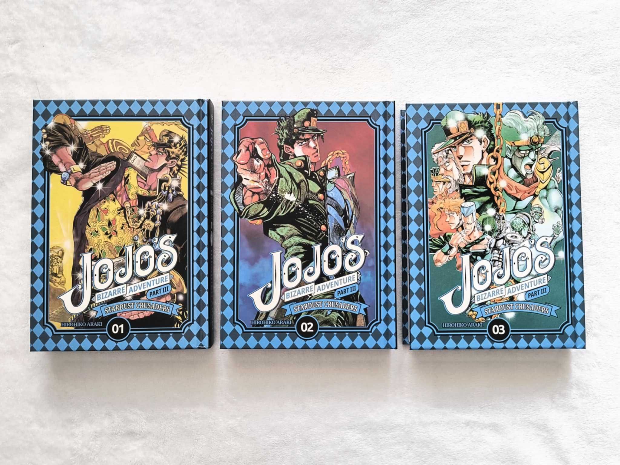 Araki - Jojo part 3 Stardust Crusaders tomy 1-3 manga twarda oprawa