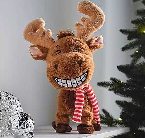 Анімована іграшка різдвяний олень, песик Asda George