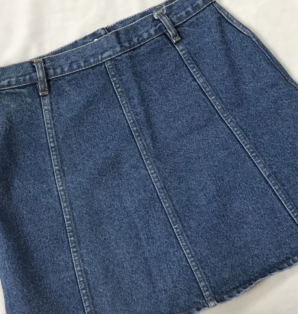 spódnica jeans dżins prl vinted s/m