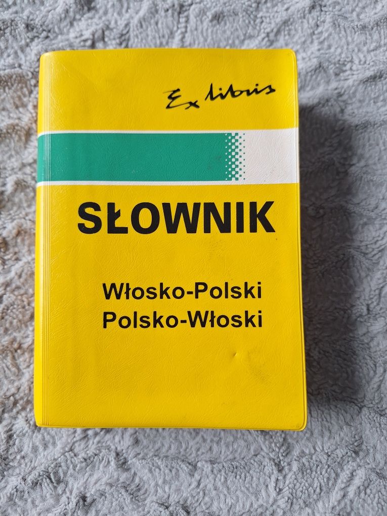 Słownik włosko-polski polsko-włoski Ex Libris