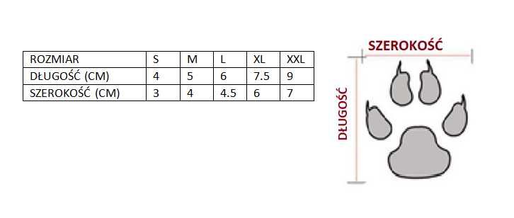 Buty wodoodporne dla małych ras zwierząt rozmiar L