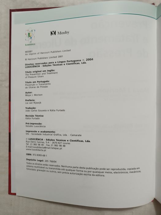 Livro "Prevenção e Tratamento de Úlceras de Pressão"
Mai