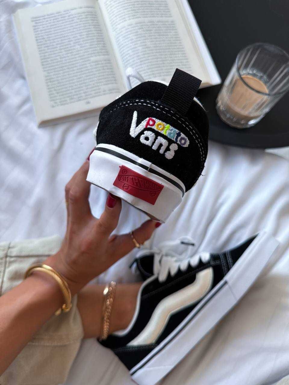 Жіночі кросівки Vans KNU School Black “Potato”чорний В009 ХІТ