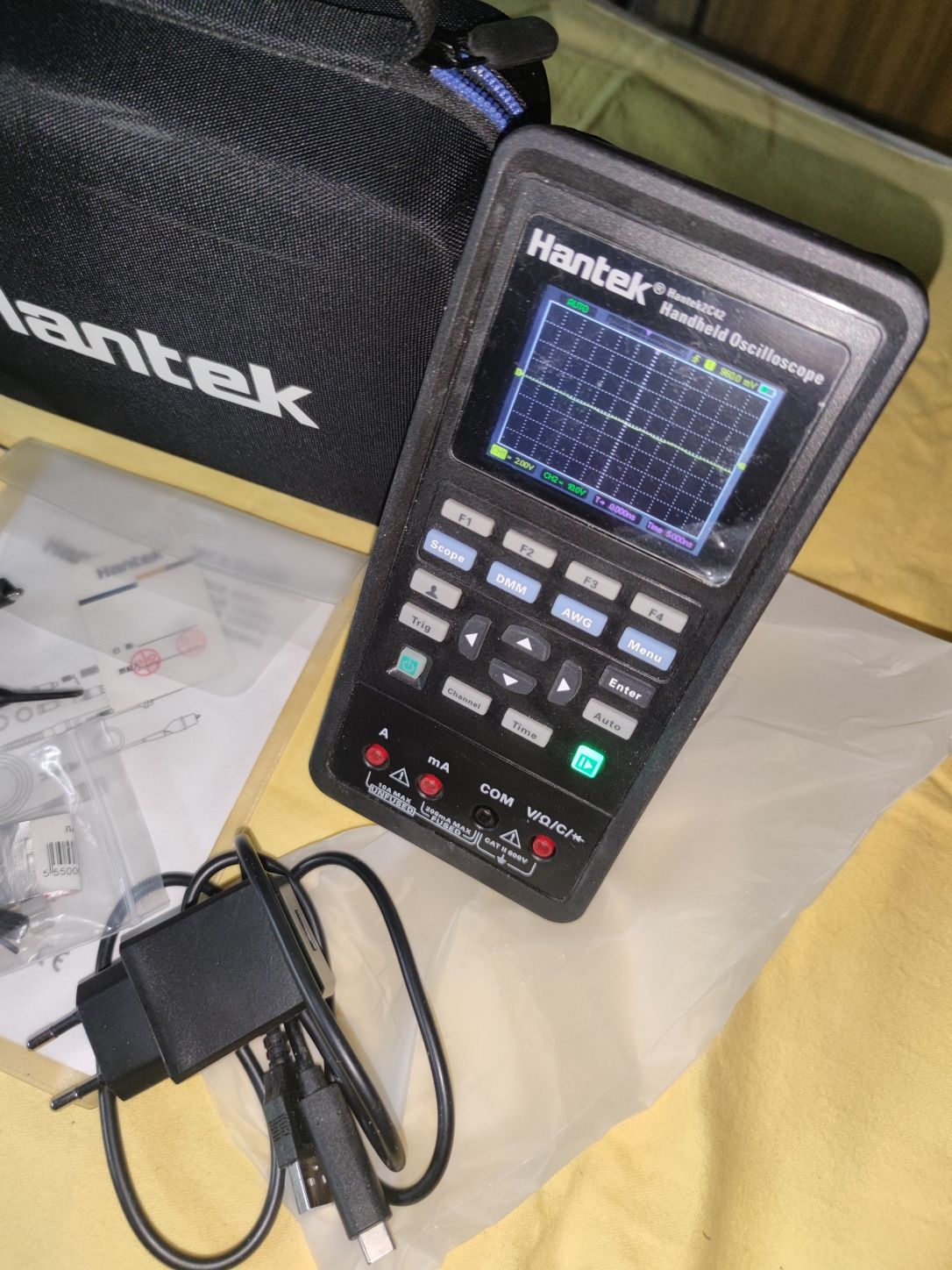 Hantek 2C42  осцилограф 3в1 2 канали 40МГц тестер мультиметр
