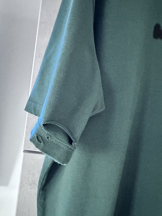 Balenciaga Unisex  t-shirt zielony z dziurami rozm.XL Nowa!