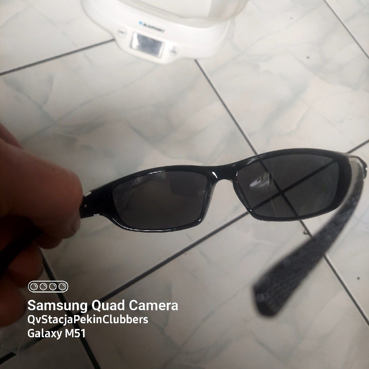 Okulary Sport POLARIZED BLACK - White UV+400