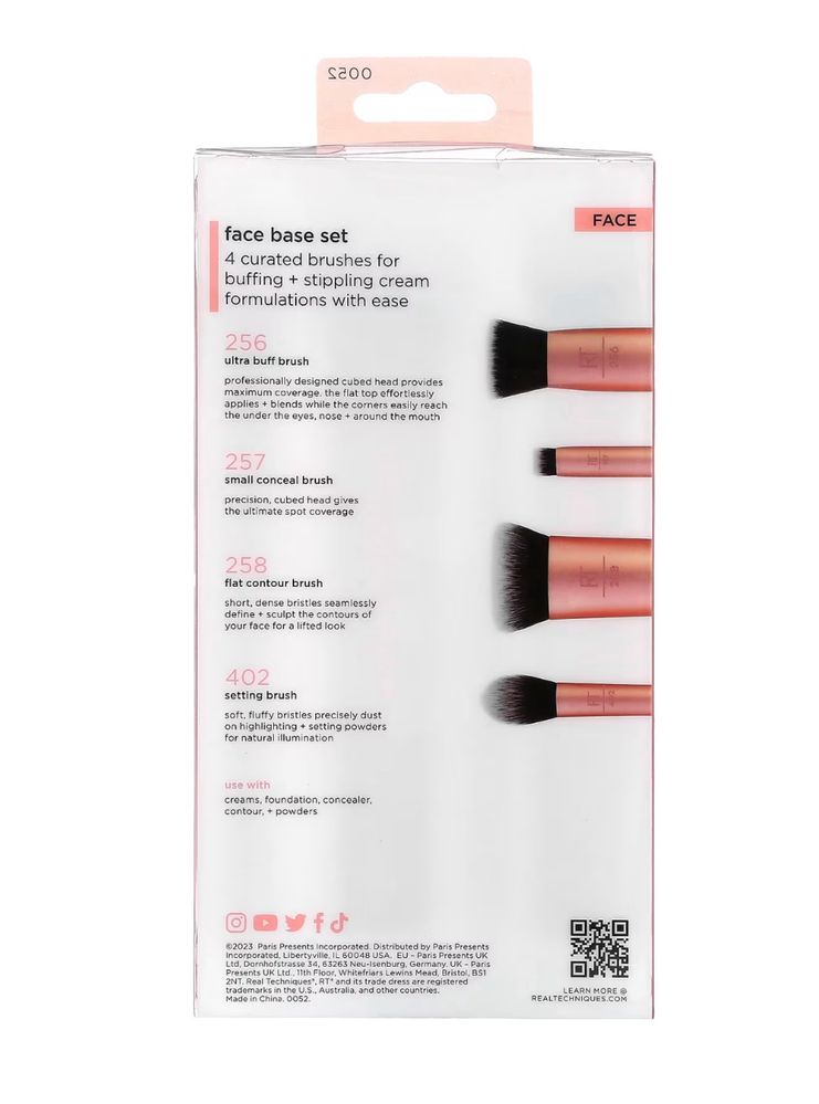 Набір кистей Real Techniques face base set