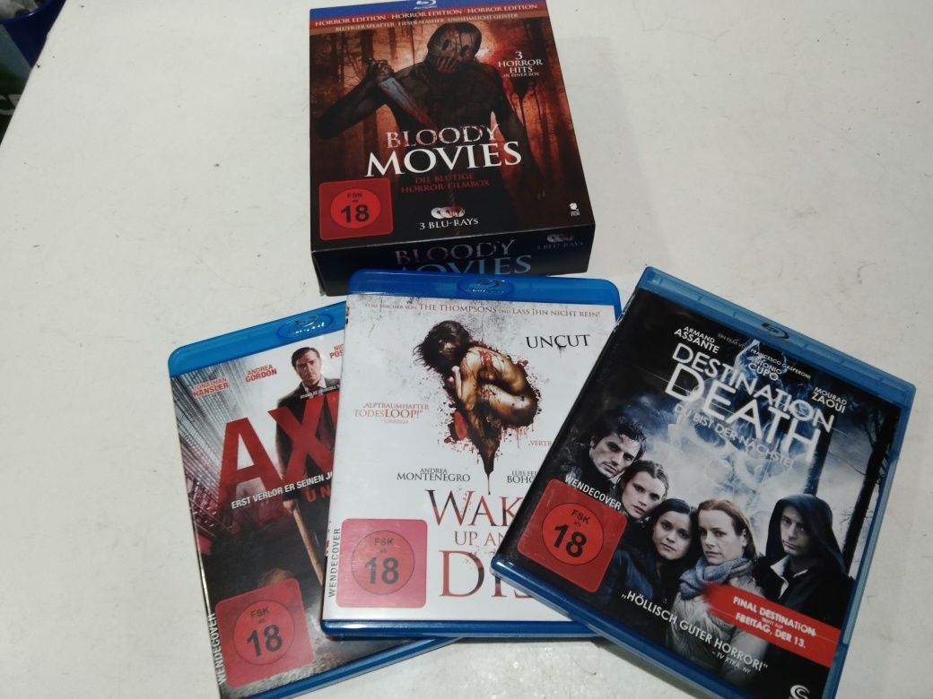 Filmy CD blu-ray paket 3 szt Horror jak nowe