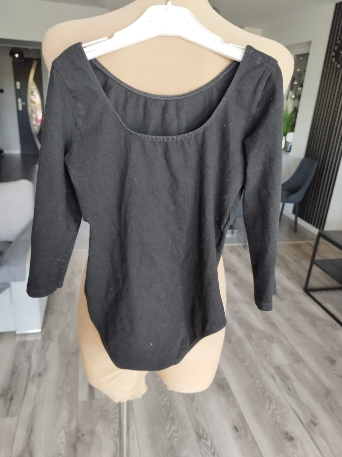 Czarne body balet itd dla dziewczynki 128 134