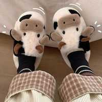 Pantufas com forma de vaca