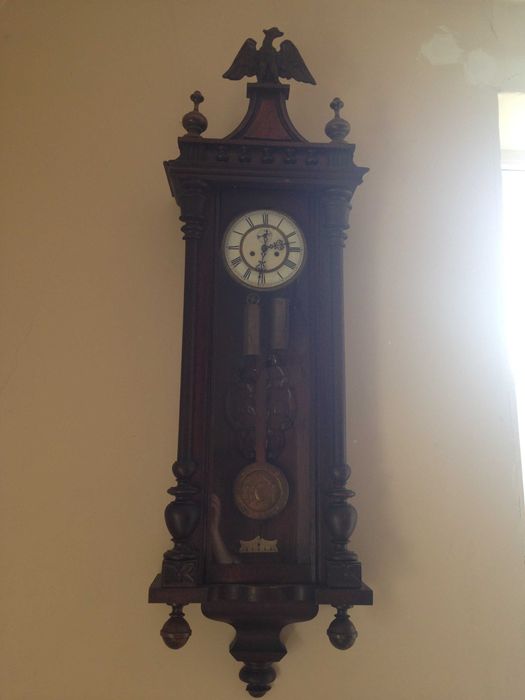 Zegar zabytkowy drewniany cudny