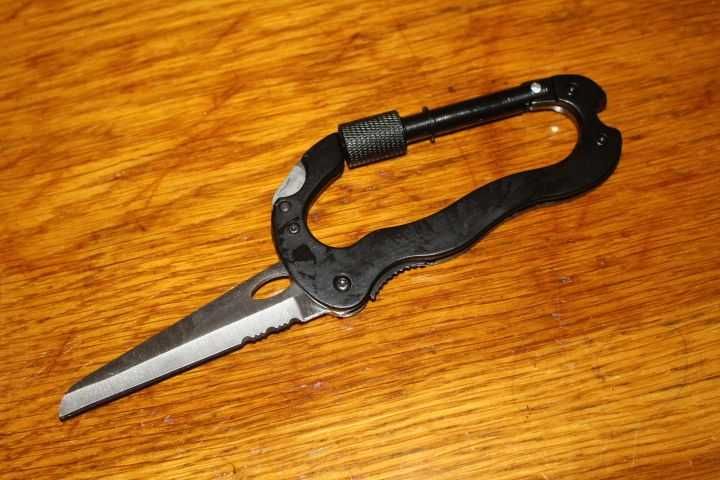 Мультитул ніж 5в1 отвертка, нож карабин. Викрутка, карабін. Інструмент