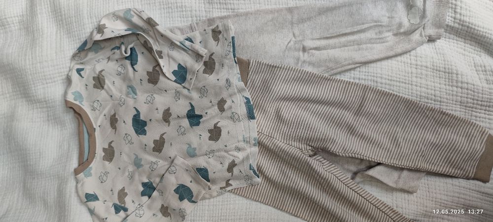 Koszulka i spodnie - 2 szt. - Lupilu r. 86/92 bawełna organiczna