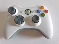 Oryginalny bezprzewodowy pad XBOX 360 microsoft biały bdb