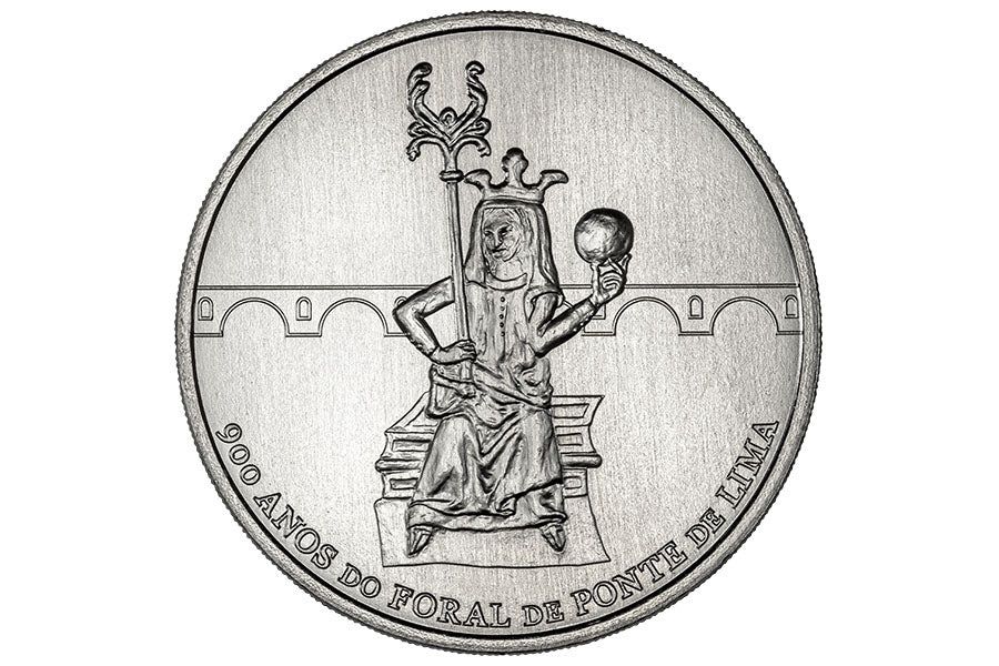 Moeda 7,5€ 900 anos do foral de Ponte de Lima