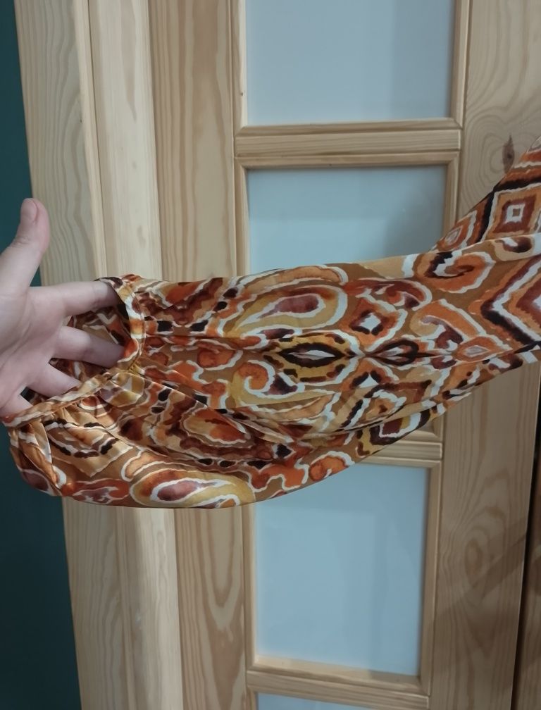 Bodyflirt damska sukienka satynowa jesienny wzór 42