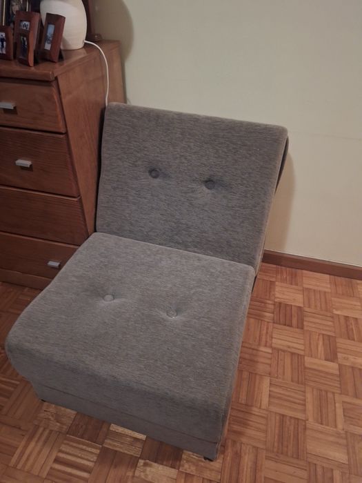 Sofa cambalhota cinza