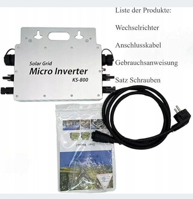 Wodoodporny falownik solarny mikro inwerter 800w solar GRID KS-800