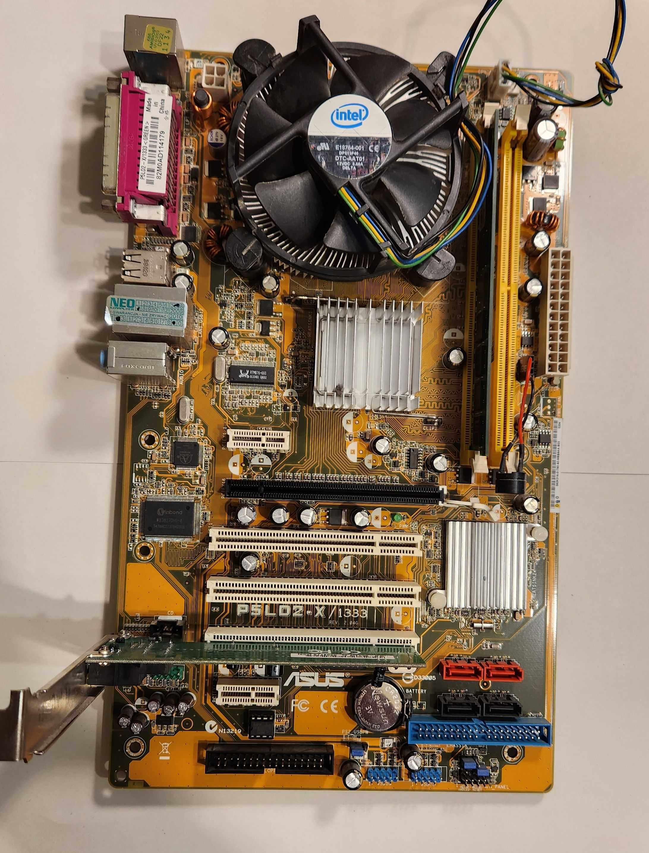 Płyta główna Asus P5LD2-X CPU E6400 + 2GB RAM