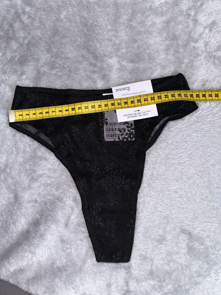 H&M ekskluzywna bielizna wysoka talia pas koronka bawełna Xs 2 pack