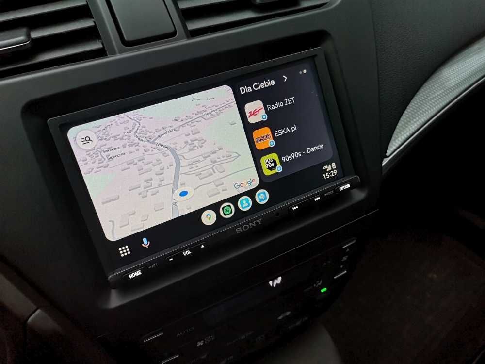 Radio nawigacja 2din Sony VS Kenwood Android Auto Carplay Google Maps