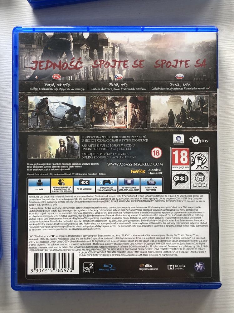 Assassins creed unity gra na ps4 gry playstation pl ps5 pro asasin ubi