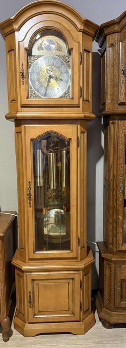 Zegar stojący tempus w skrzyni dębowy