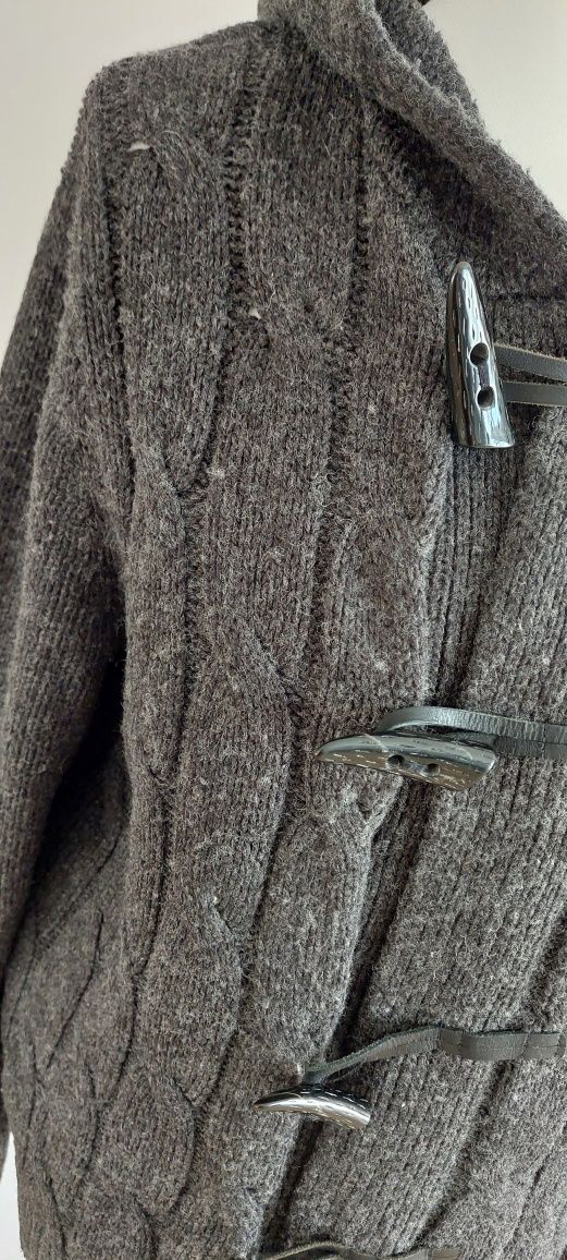 ASOS r.M szary rozpinany sweterek / kardigan / kaptur