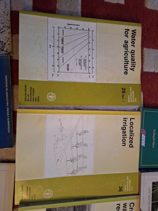 LIVROS variados sobre rega e irrigacao agricolas
