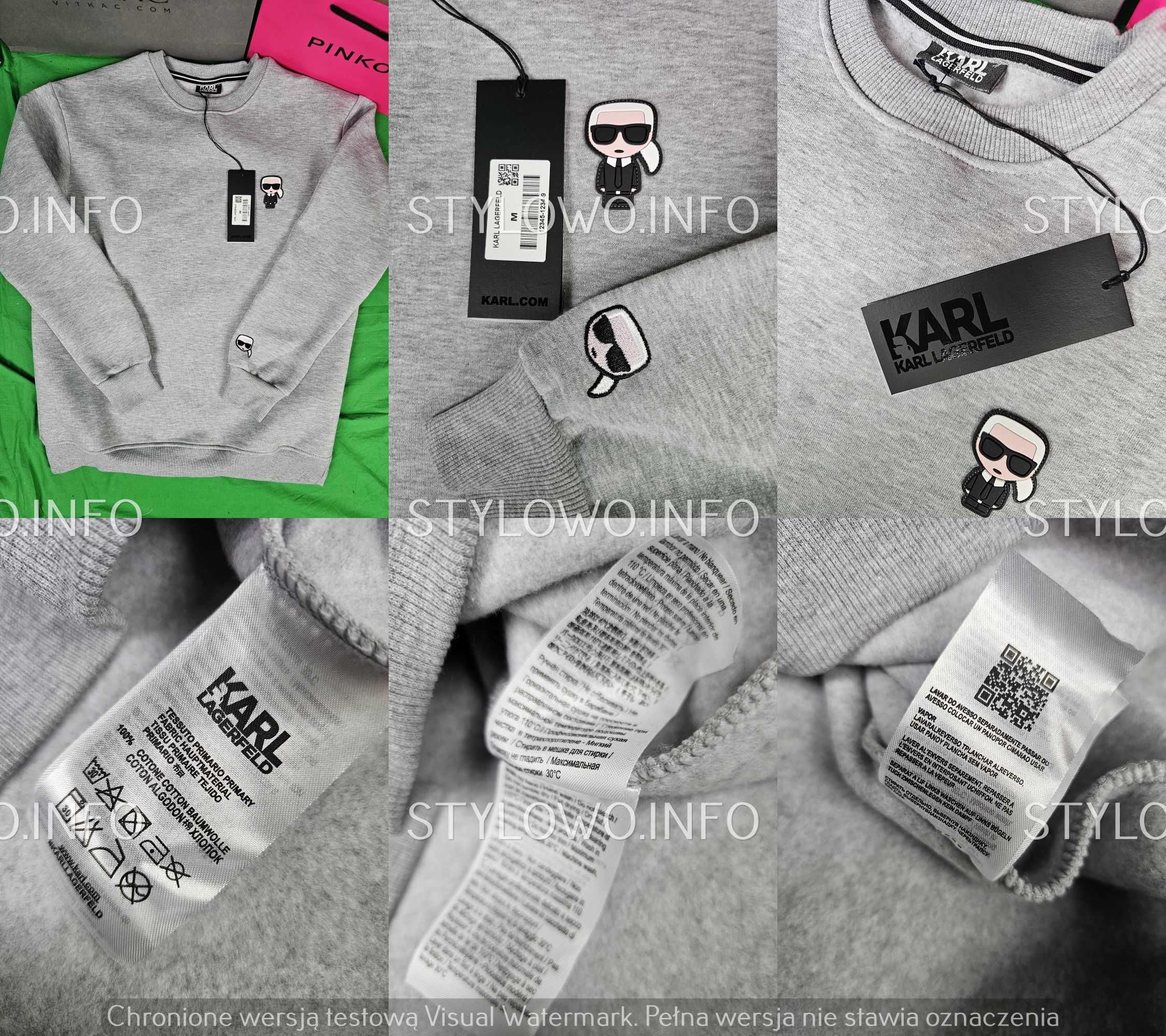 Bluza męska okrągla Karl Lagerfeld premium KL OUTLET