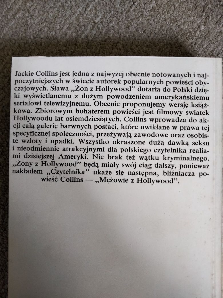 Książka zony Hollywood Jackie Collins