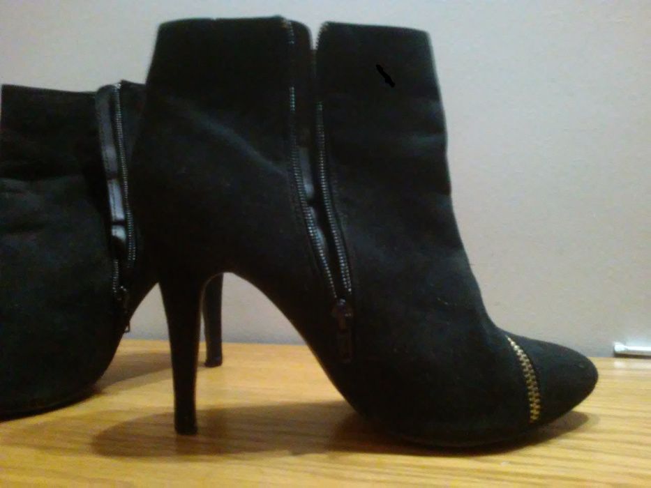 buty botki szpilki NEW LOOK 7-40; wys. 9cm