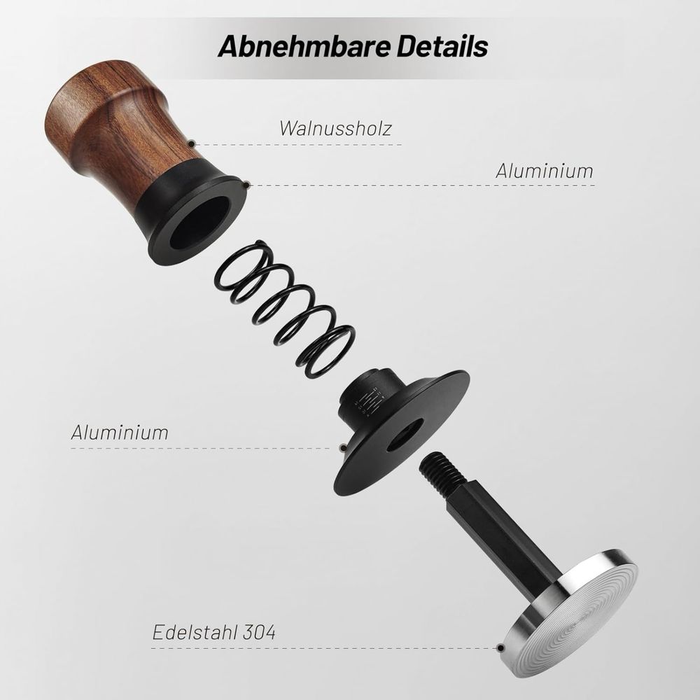 Tamper do kawy 54 mm, tamper do espresso z regulacją ciśnienia