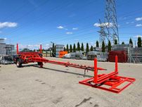 Przyczepa dłużycowa dłużyca Auwarter NL 4,5t słupów energetyki stali