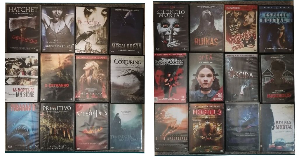 Lote 191 DVD's originais (LOTE 33) séries / filmes...