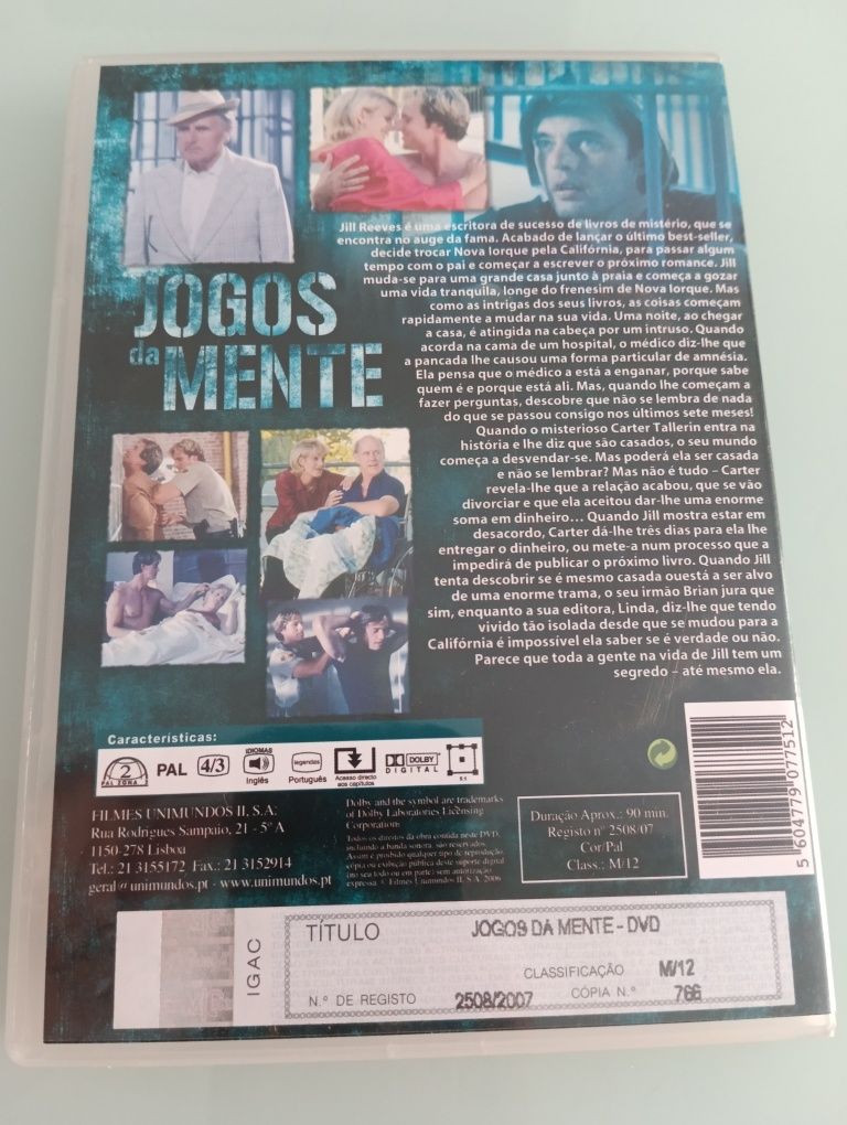 DVD jogos da mente