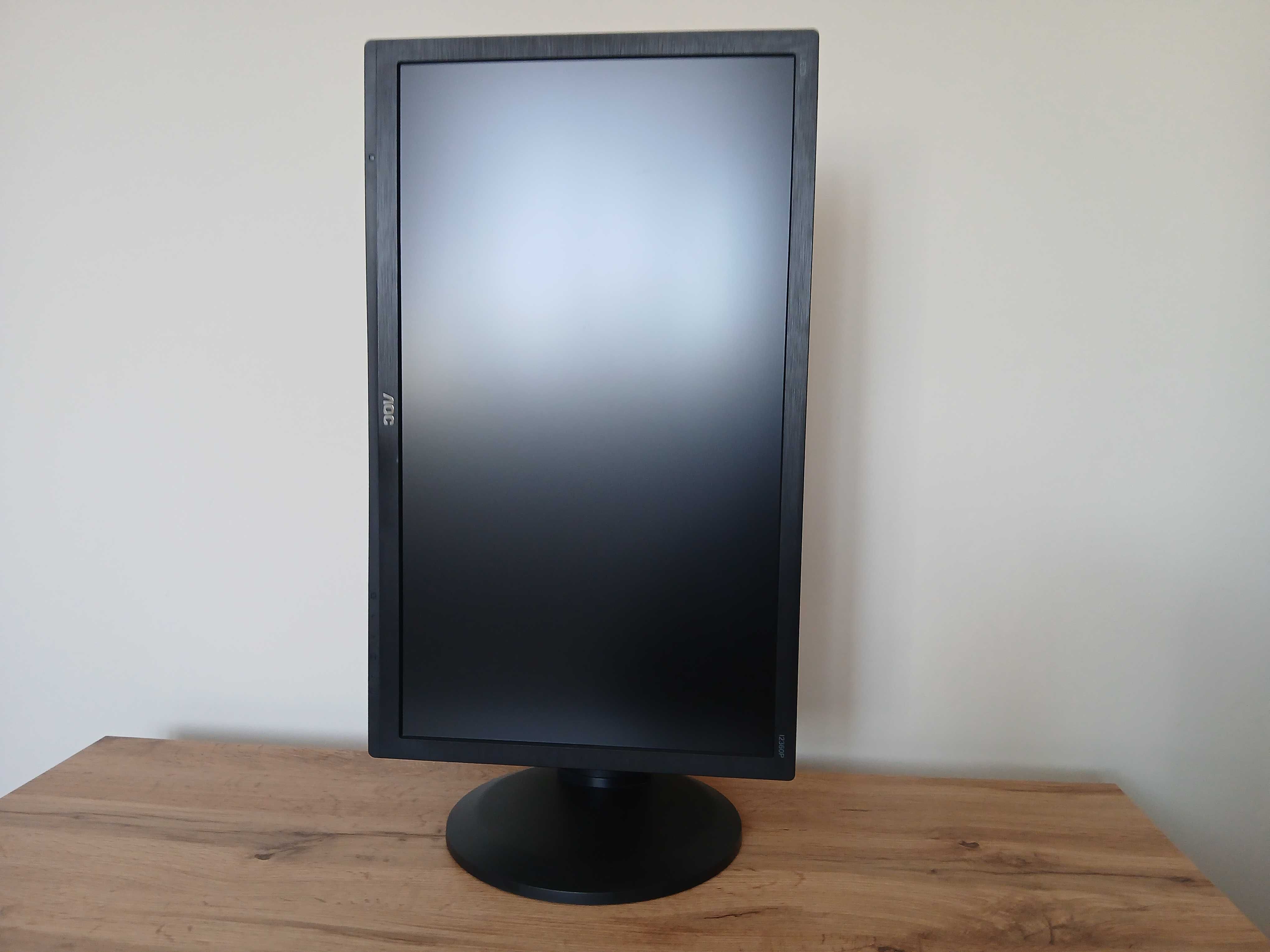 Monitor AOC 23,6" LED IPS HDMI/DVI/D-SUB Głośniki Pivot USB - STAN BDB