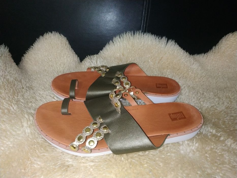 Fitflop шкіряні шльопанці 42 р по устілці 27.5 см ширина 10 см